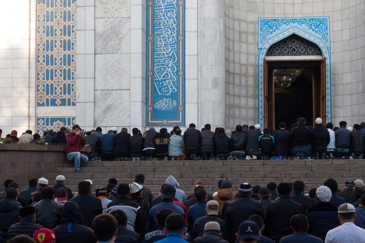 Eid Prayers at Almaty Central Mosque