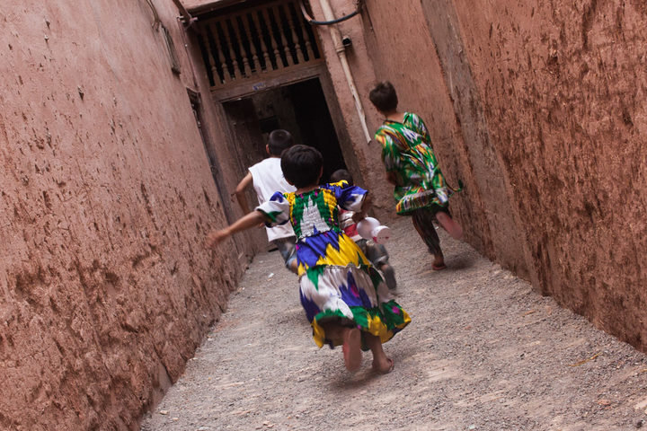 Uyghur Kids Playing