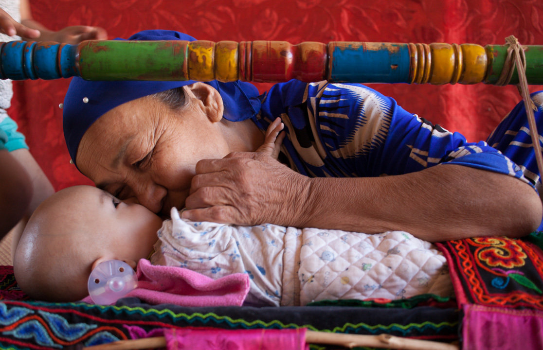 Uyghur Mother and Baby